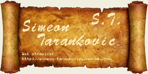 Simeon Taranković vizit kartica